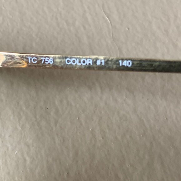 Silver Dollar TC756  Eyeglasses Frames Pure Titanium 54[]16 140mm Gold Tortoise - Picture 5 of 10